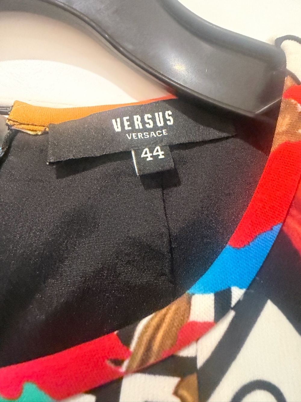 Versus Versace Multicolor Baroque Print A-Line Dress - Picture 4 of 4